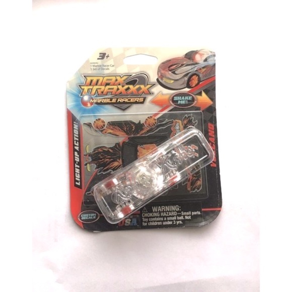 Max Traxx Marble Racers Red Wheels Krazy Kars Light-Up Action